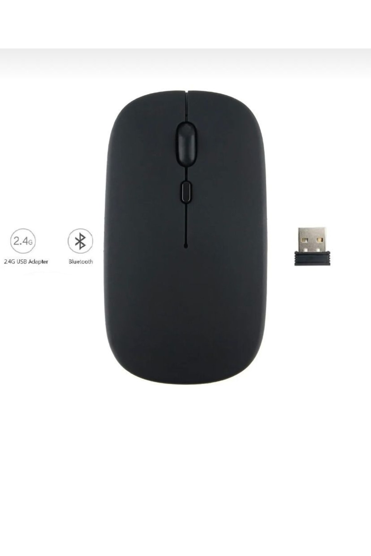 Samsung Galaxy Tab 4 T530 T532 T535 Uyumlu Mouse Bluetooth Wireless Şarj Edilebilir Fare 2.4g