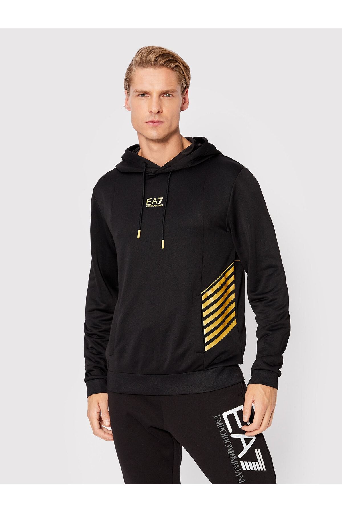 Black ea7 sweatshirt clearance