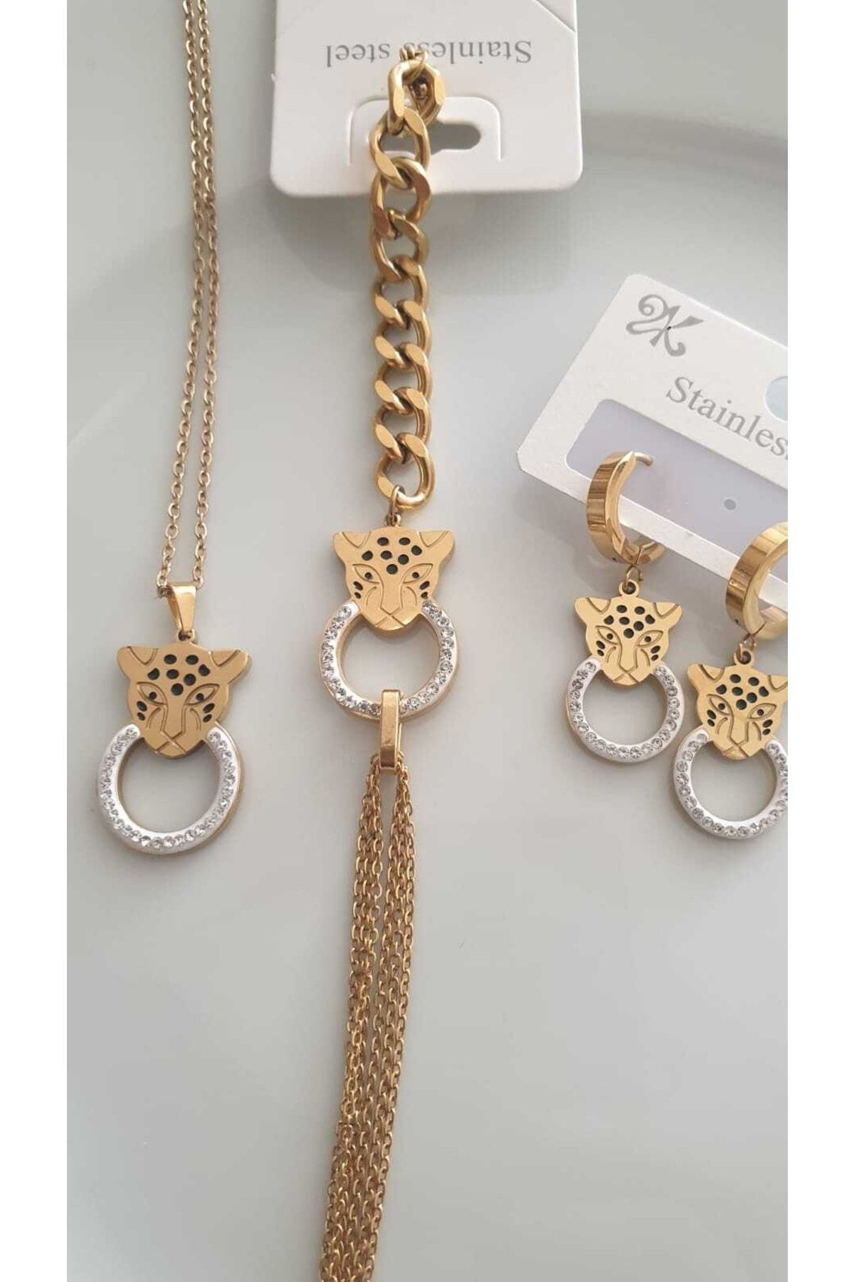 Stainless steel discount jewelry set