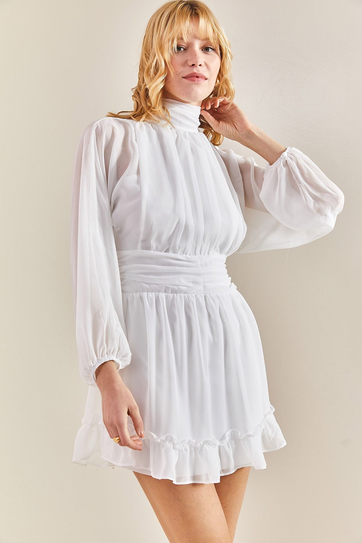 Chiffon turtleneck online