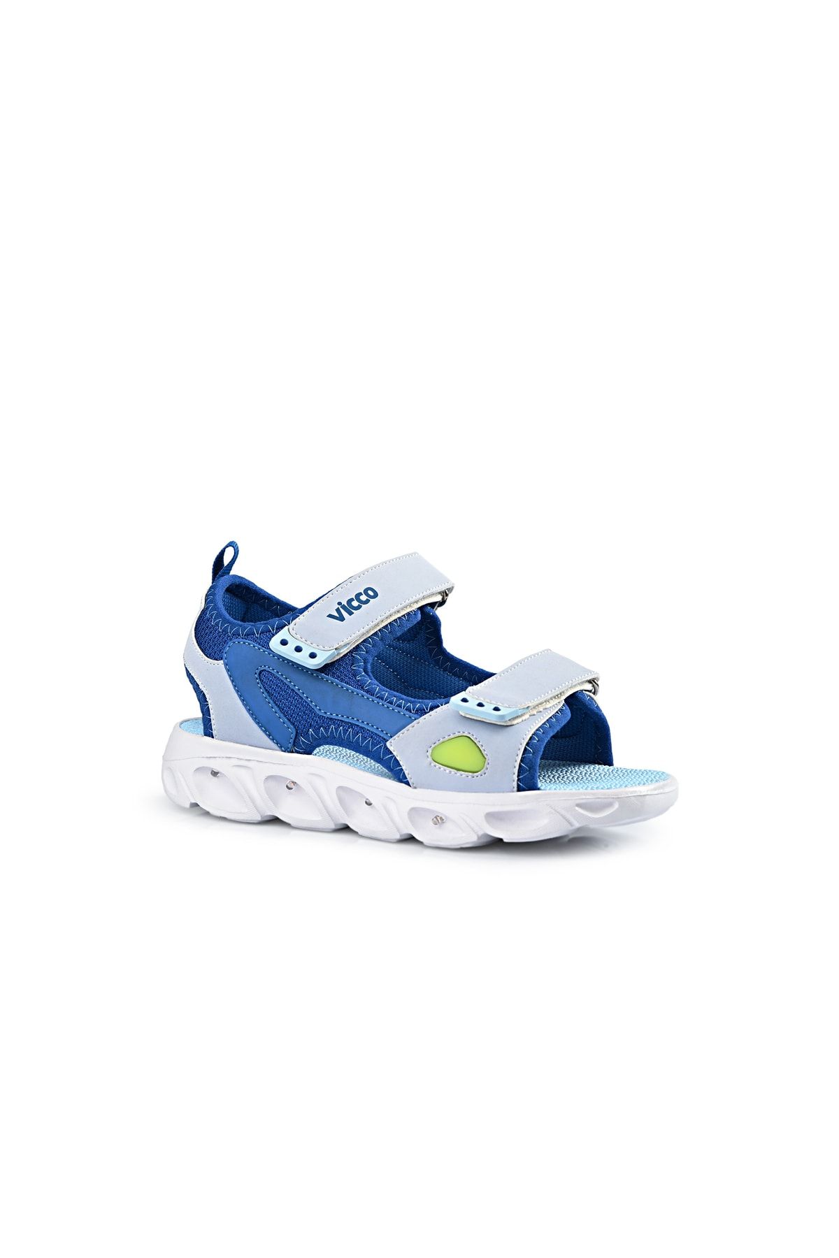 صندل آبی پسرانه و بچگانه پسر بچه روشن Saks Sandals Blue Vicco