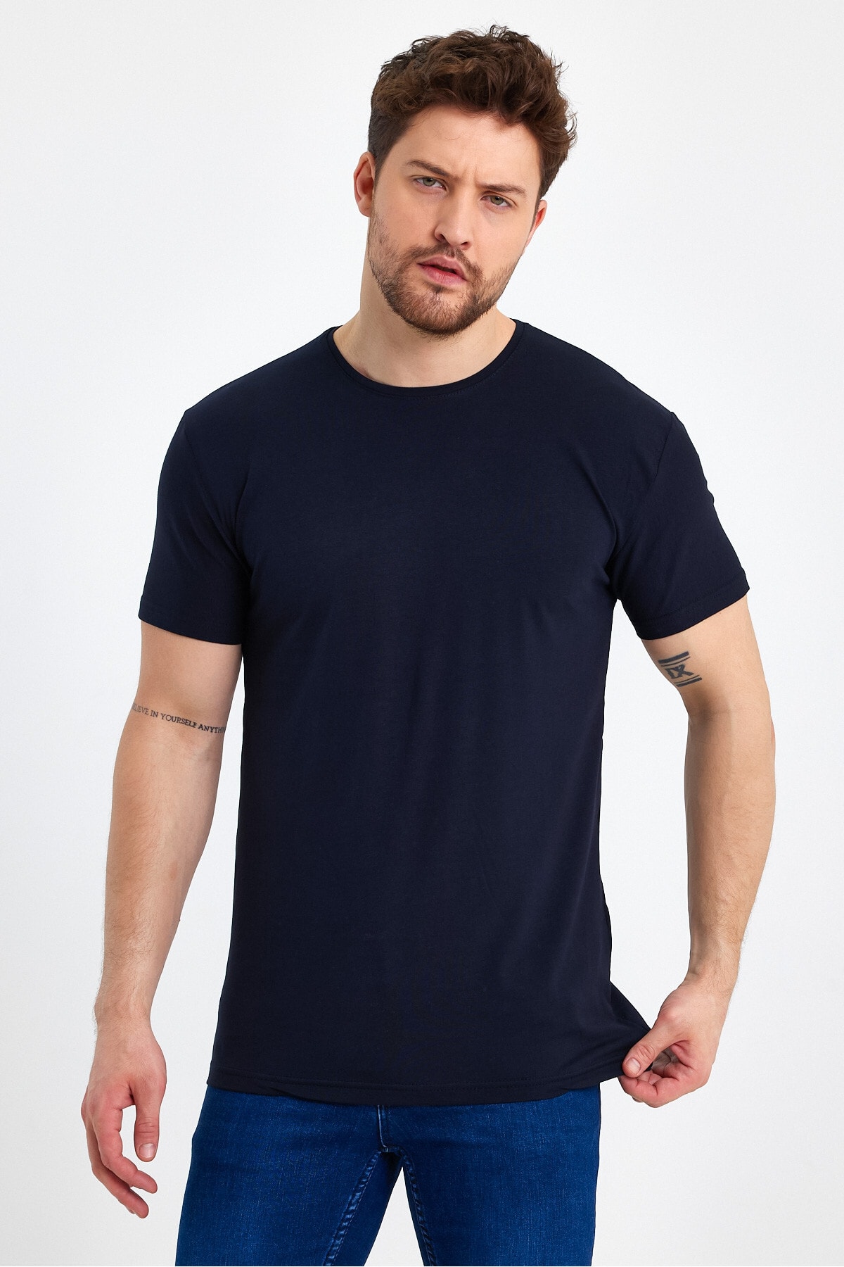 GENIUS T-Shirt Dunkelblau Regular Fit