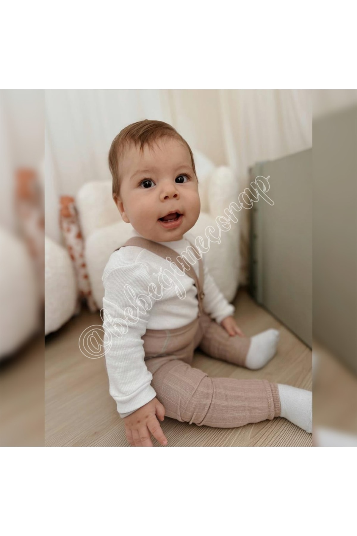 BEBEĞİME ÇORAP Organik Pamuklu Askılı Bebek-çocuk Çorap Tayt fotoğrafı 5 (önizleme)