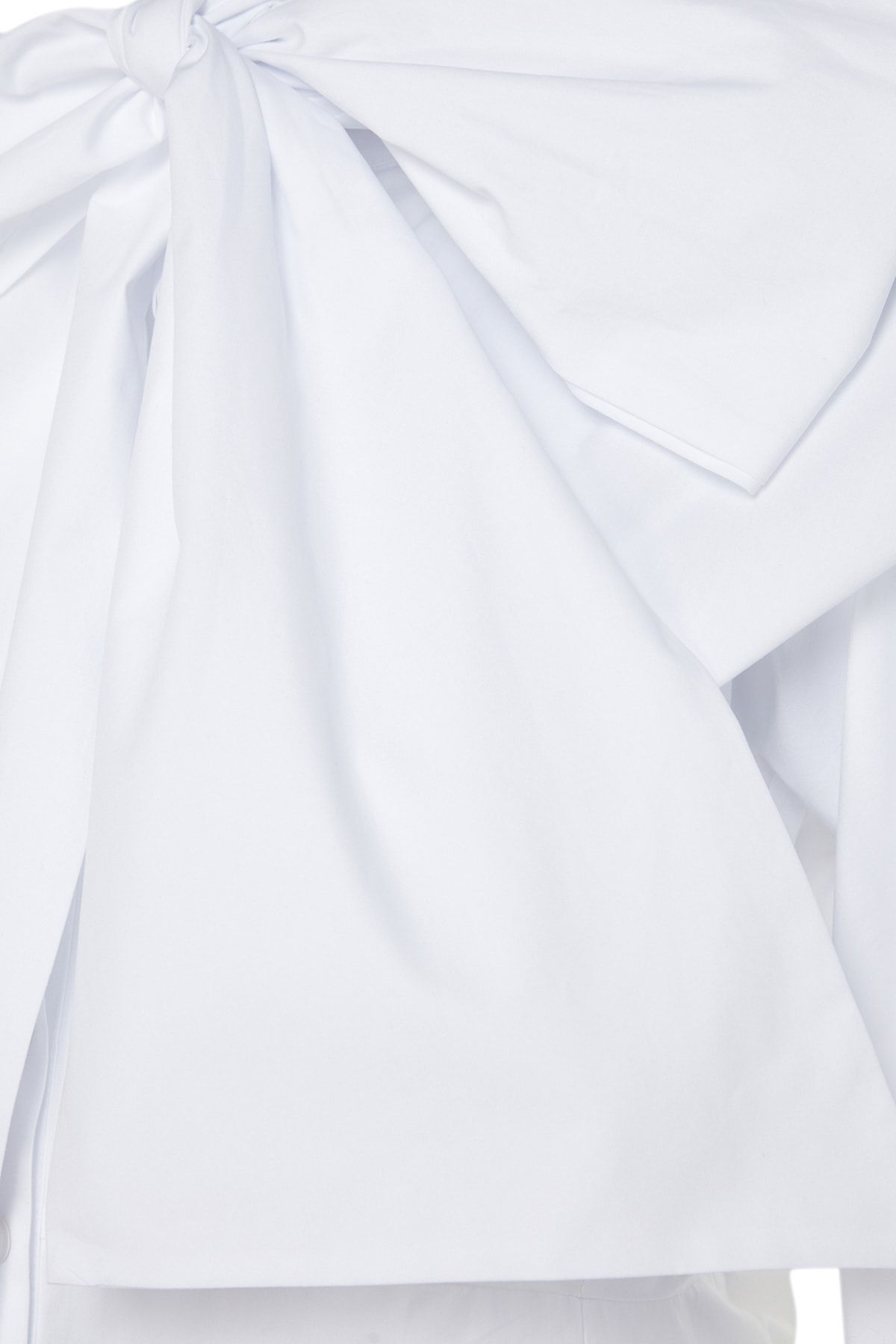 Trendyol Modest-X Kevser Sarıoglu Bílé tkané šaty ze 100% bavlny s popelínem se širokým páskem TCLSS23DB00009 7