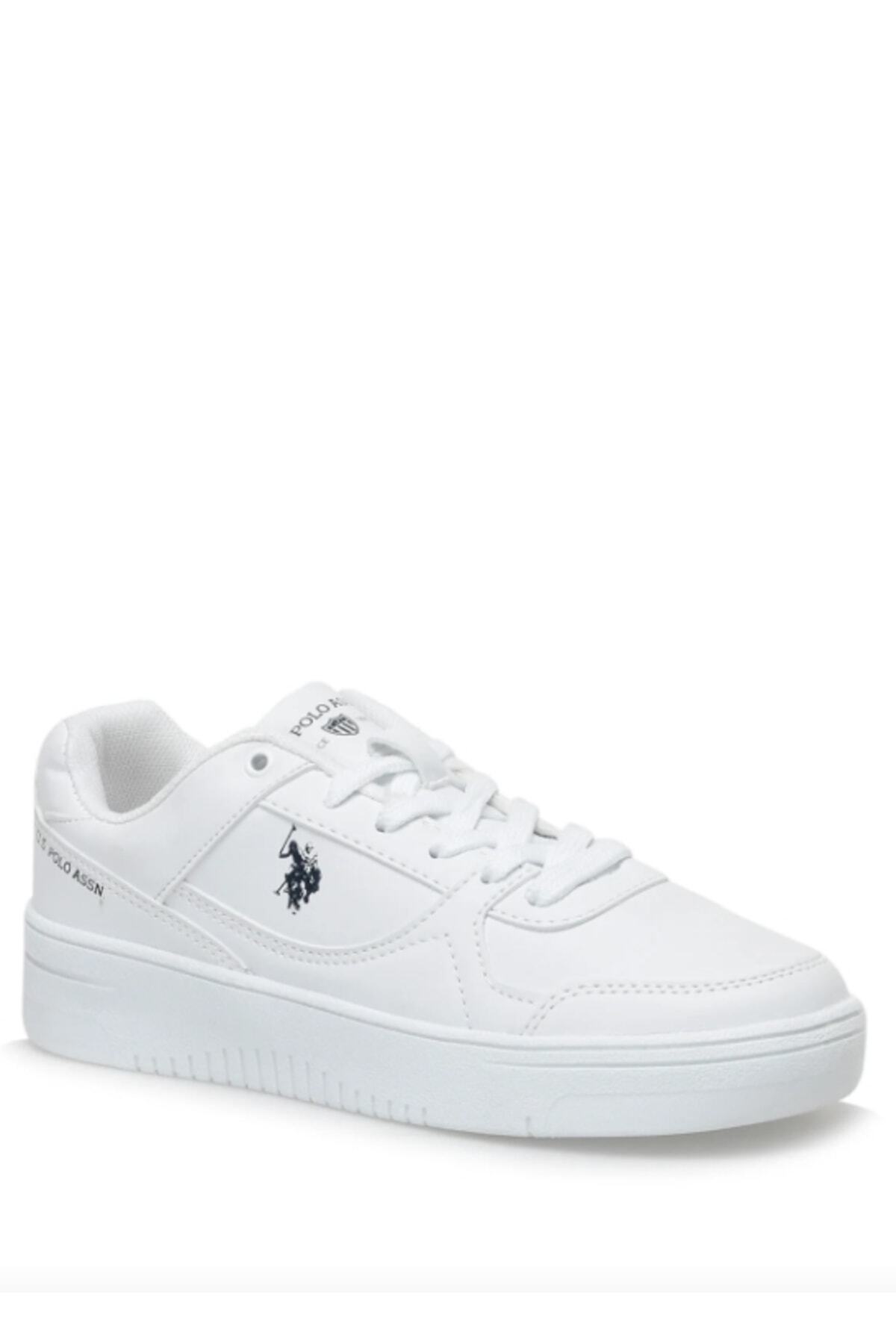 یو اس پولو کفش ورزشی مردانه تخت سفید U.S. Polo Assn Lee