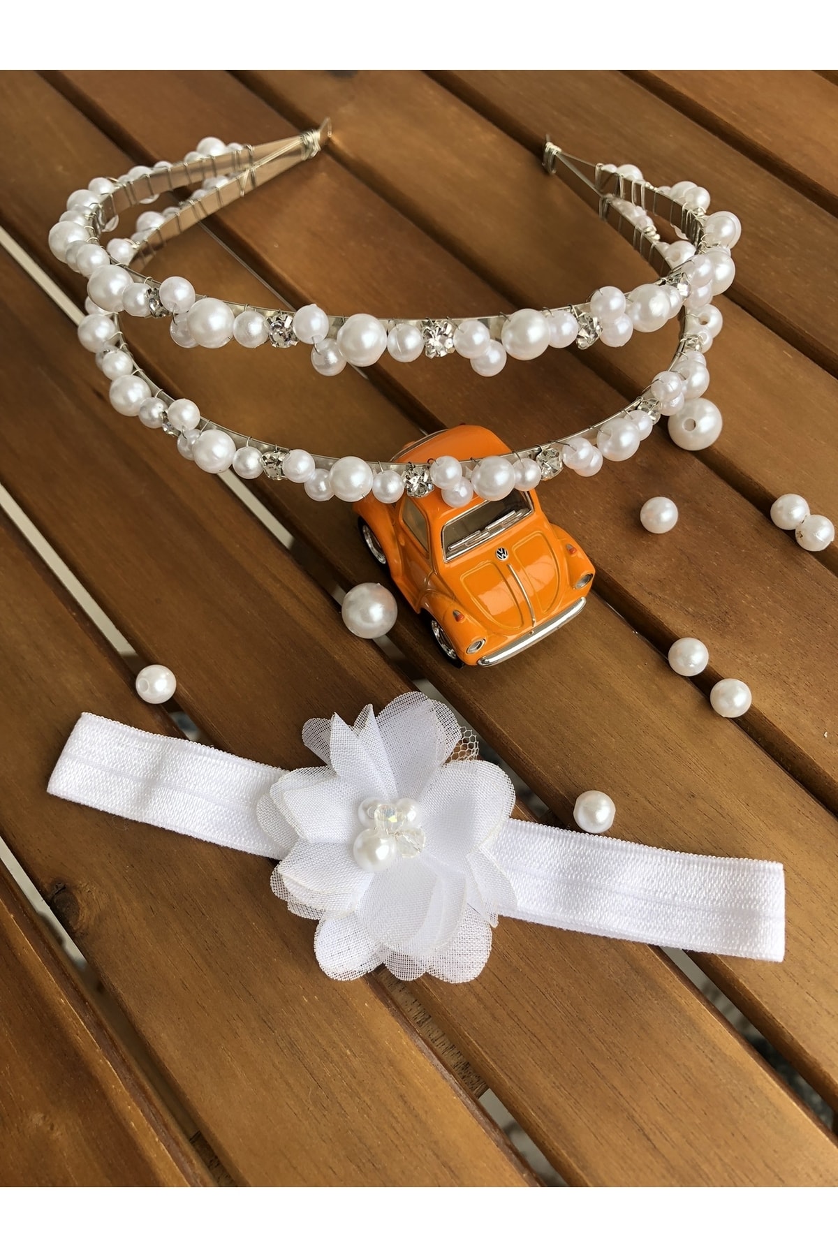 Kadamorganik Inci 2'li Anne Bebek Lohusa Tacı fotoğrafı 4 (önizleme)