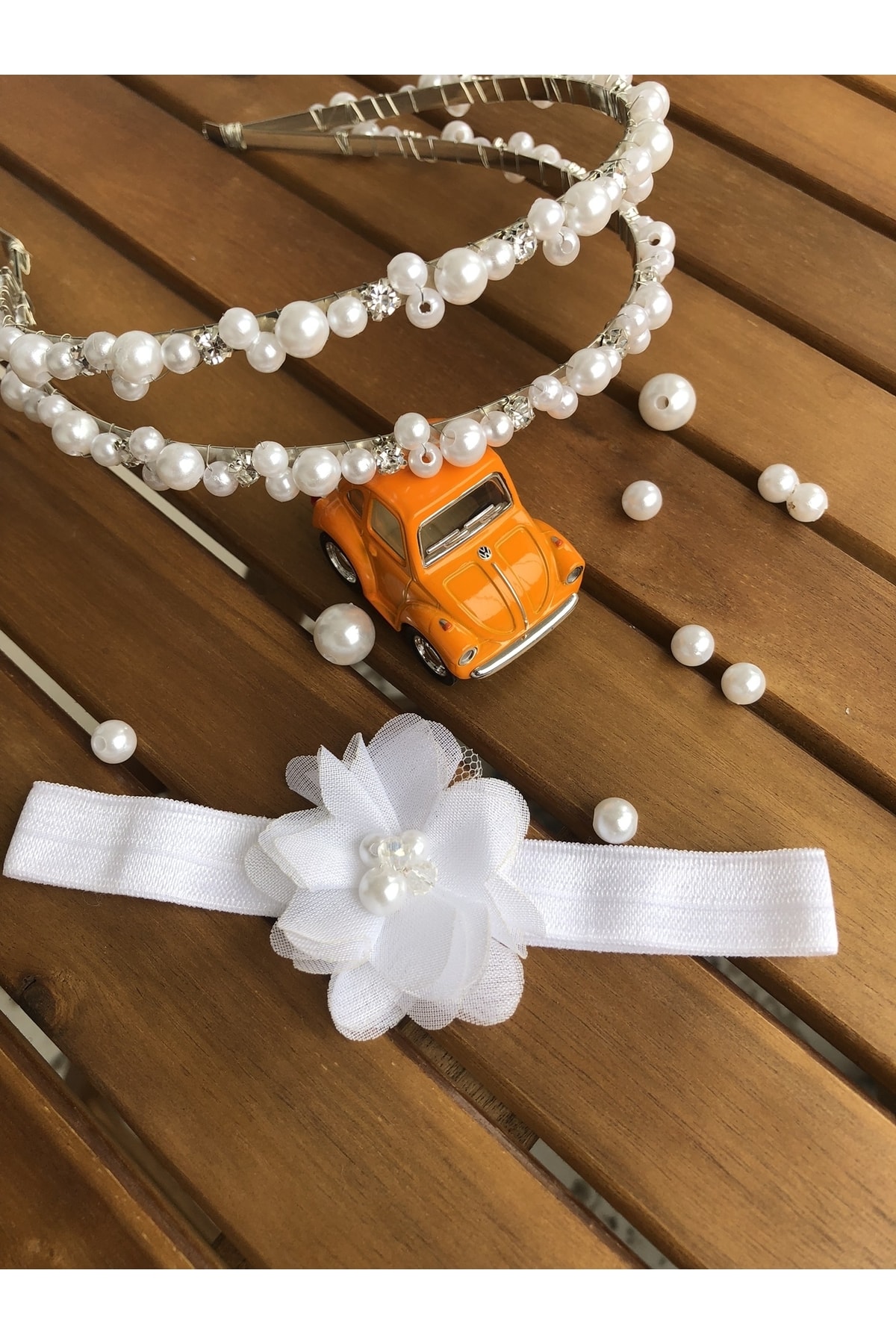 Kadamorganik Inci 2'li Anne Bebek Lohusa Tacı fotoğrafı 5 (önizleme)