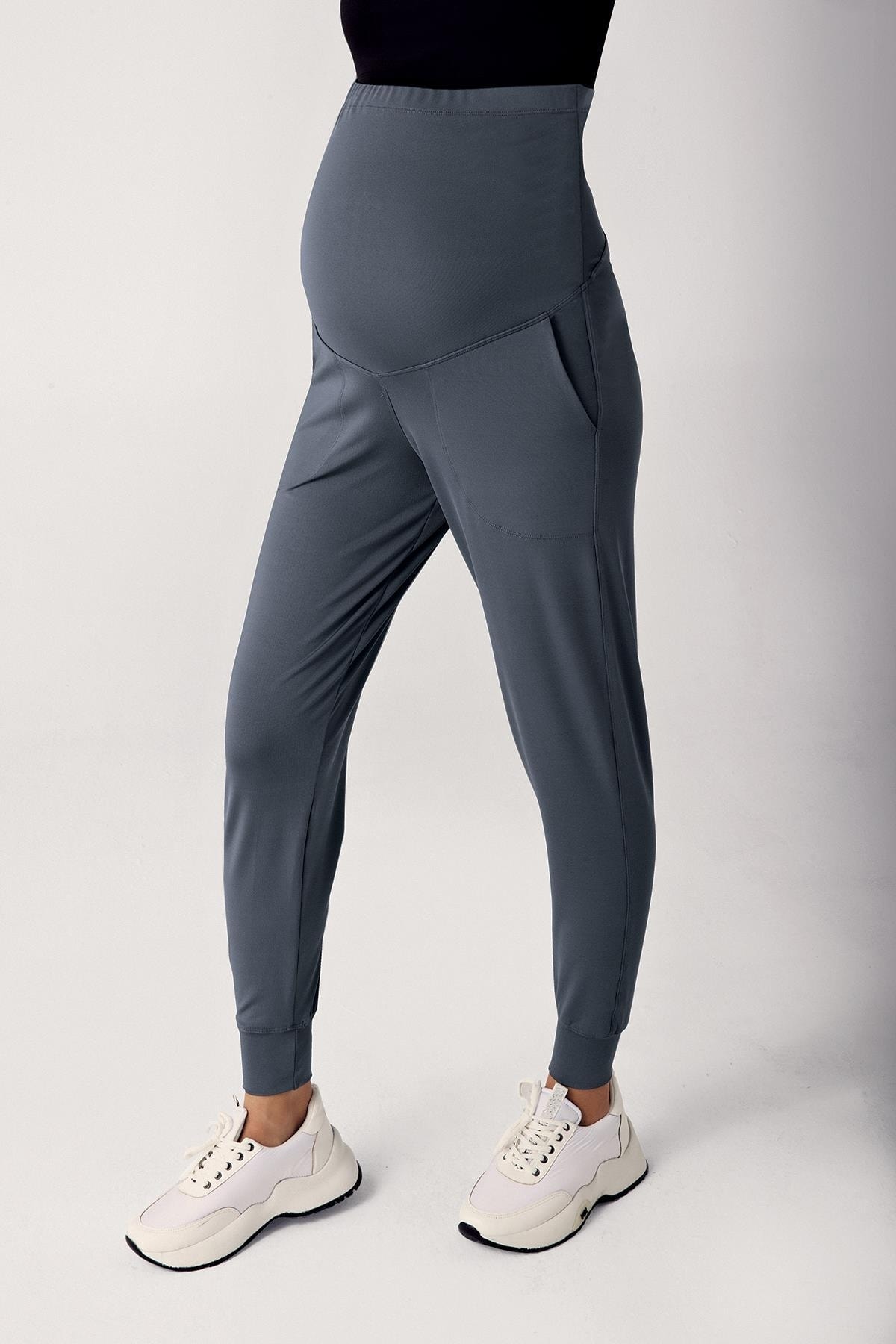 Artış Kadın Yüksek Bel Cepli Hamile Jogger Eşofman Altı E02 fotoğrafı 2 (önizleme)