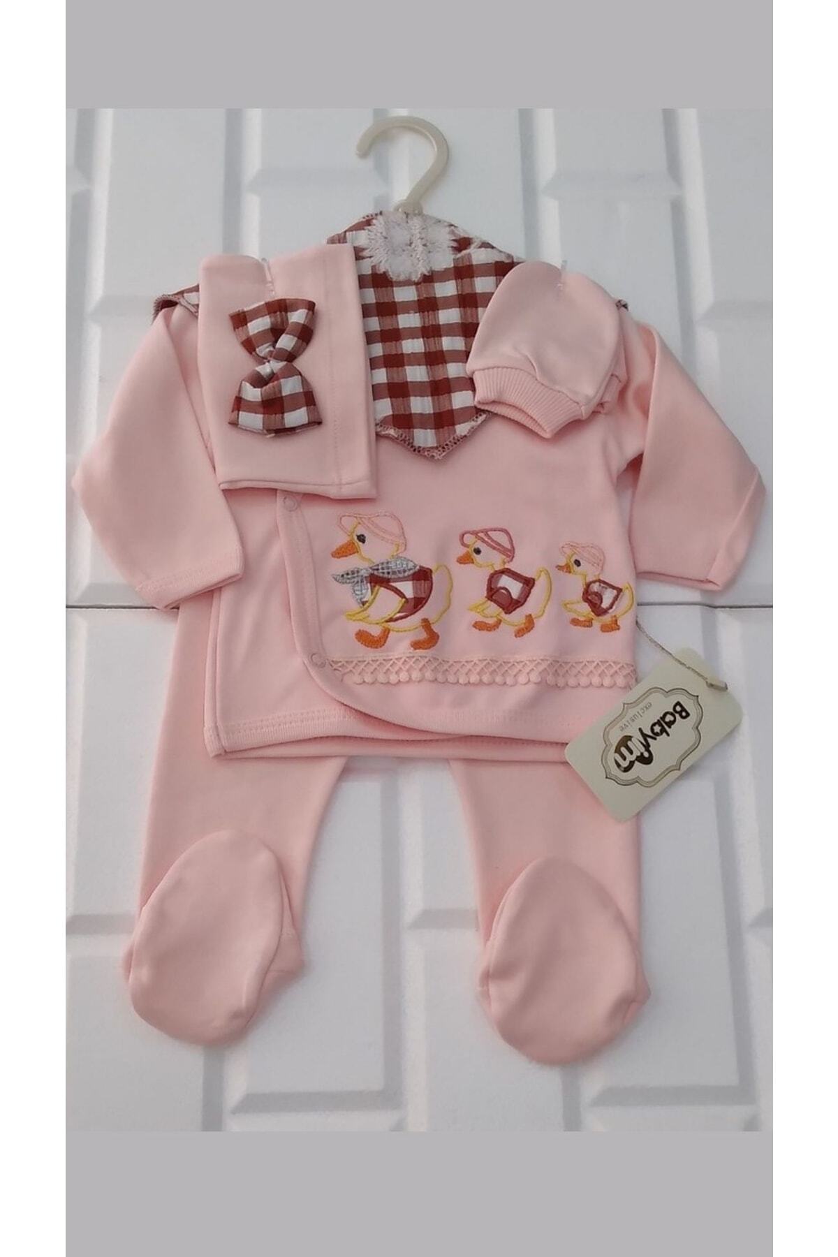 Sahra 5 Parça Sevimli Hayvanlar Bebek Çantası Ve Doğum Seti (çanta,hastane Çıkış,battaniye,mendil,çorap) fotoğrafı 6 (önizleme)