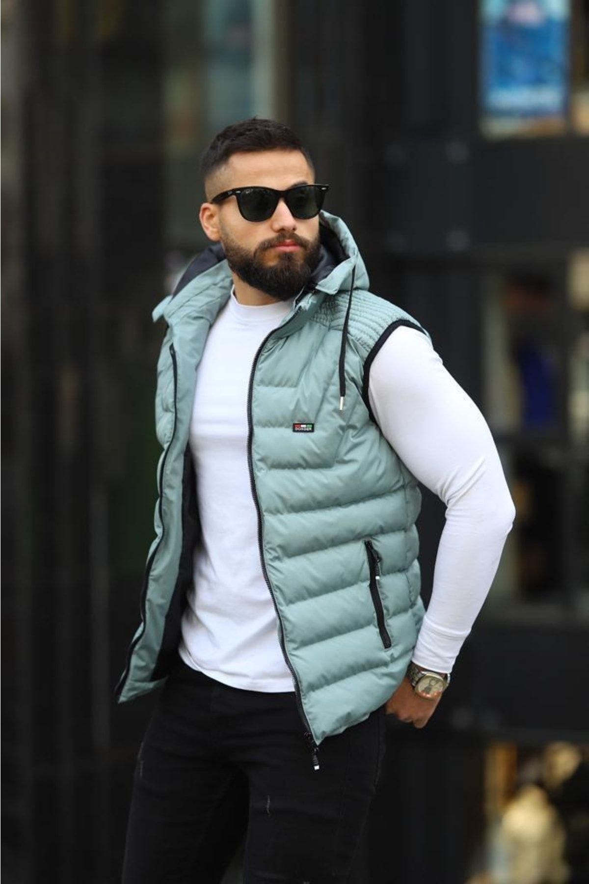 Mens puffer sales vest fashion