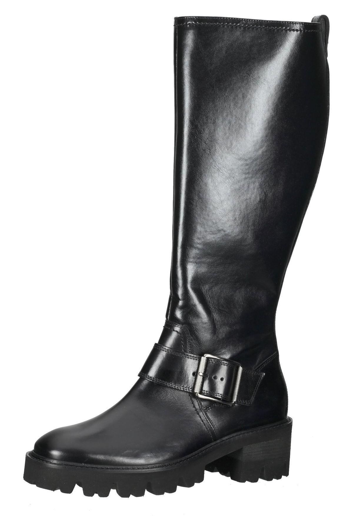 Paul Green Stiefel Schwarz Blockabsatz