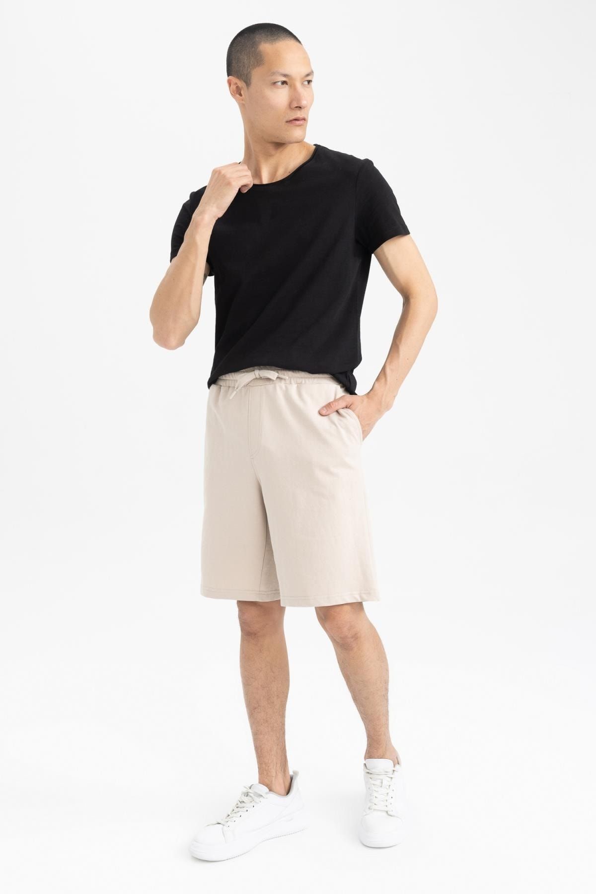 DeFacto Shorts Beige Mittlerer Bund
