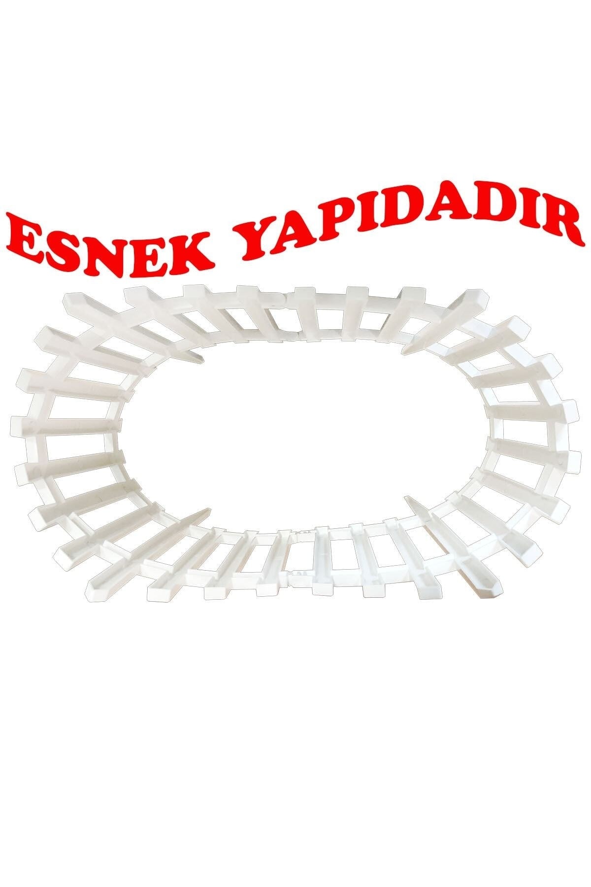 Dekoratif Bahçe Çiti Plastik Çit 20 Adet (11,80metre) 39cm X 59cm - Beyaz 6