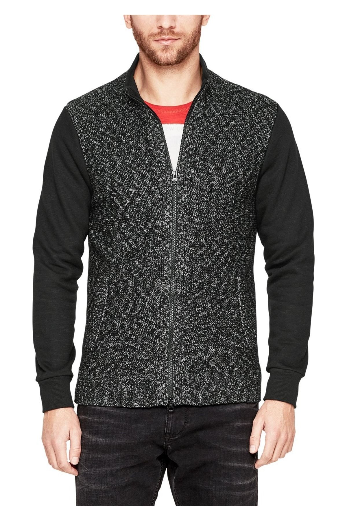 s.Oliver Pullover Schwarz Regular Fit Fast ausverkauft