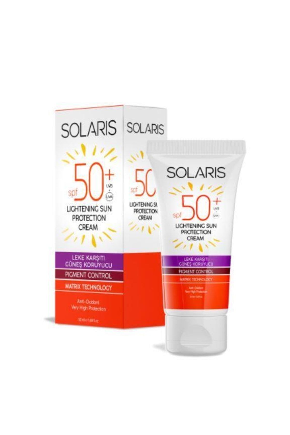 ضد آفتاب ضد لک Spf 50+ (50 میلی لیتر) و اسپری ضد آفتاب کودکان Spf 50+ با محافظت بالا (1) SOLARIS