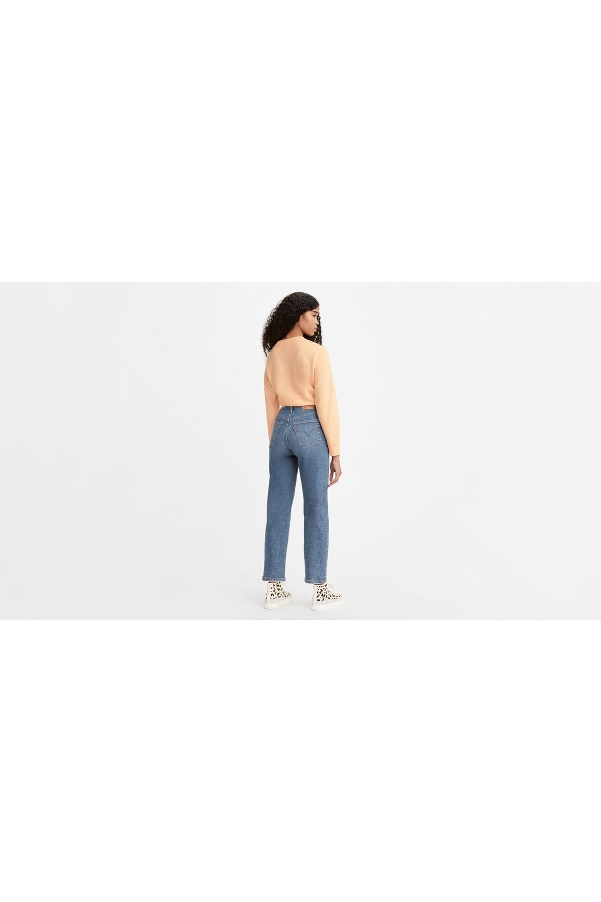 Levi's شلوار جین زنانه قوزک راست قفسه سینه - اسلاید تابستانی