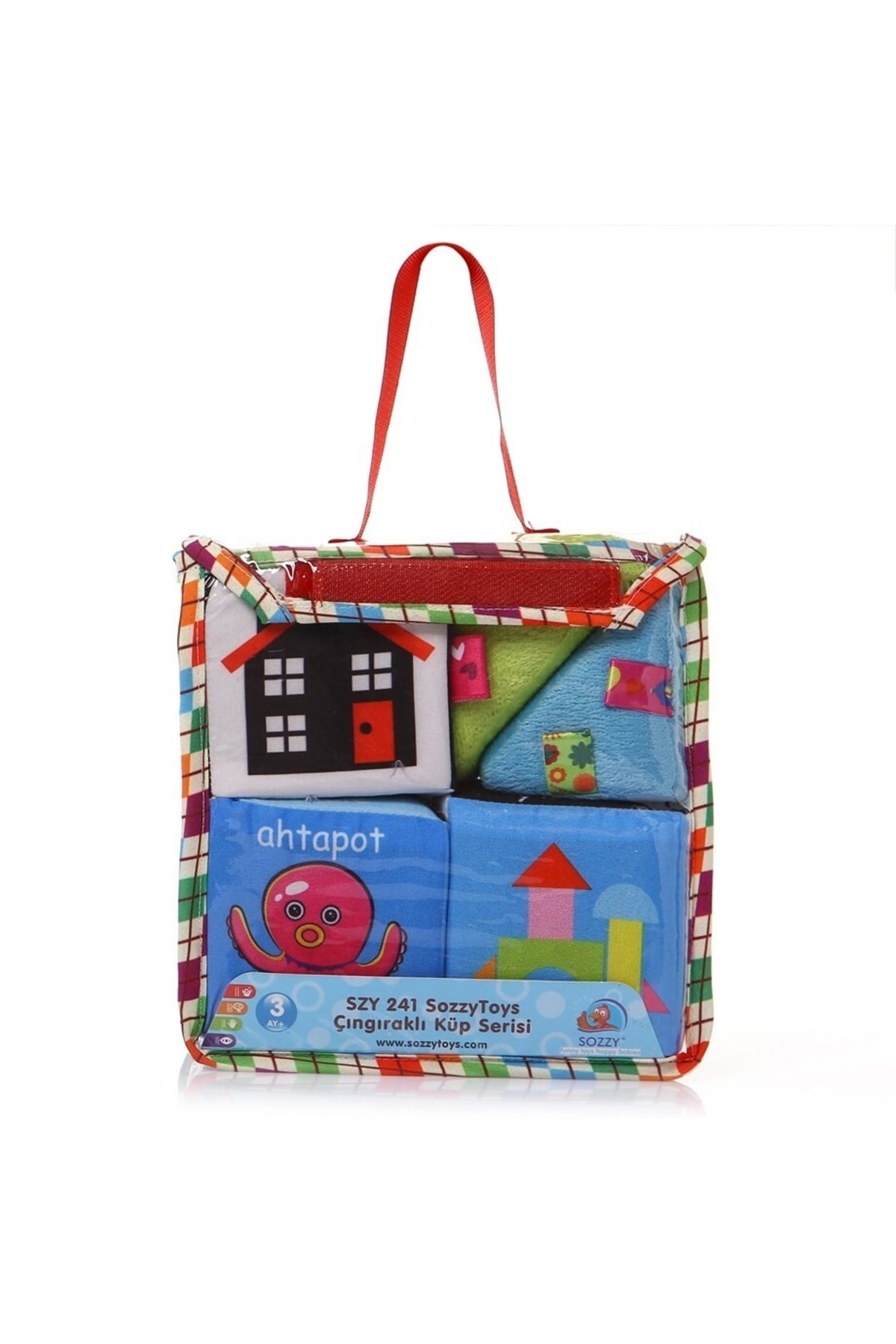 Sozzy Toys Toys Eğitici Çıngıraklı Renkli Küpler Szy241 fotoğrafı 5 (önizleme)