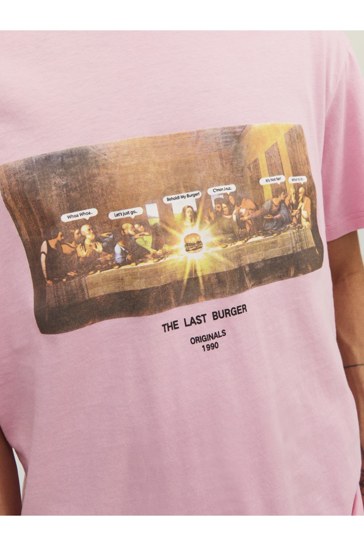 تیشرت مردانه صورتی جک اند جونز | 12238168 اورجینال - تصویر 7