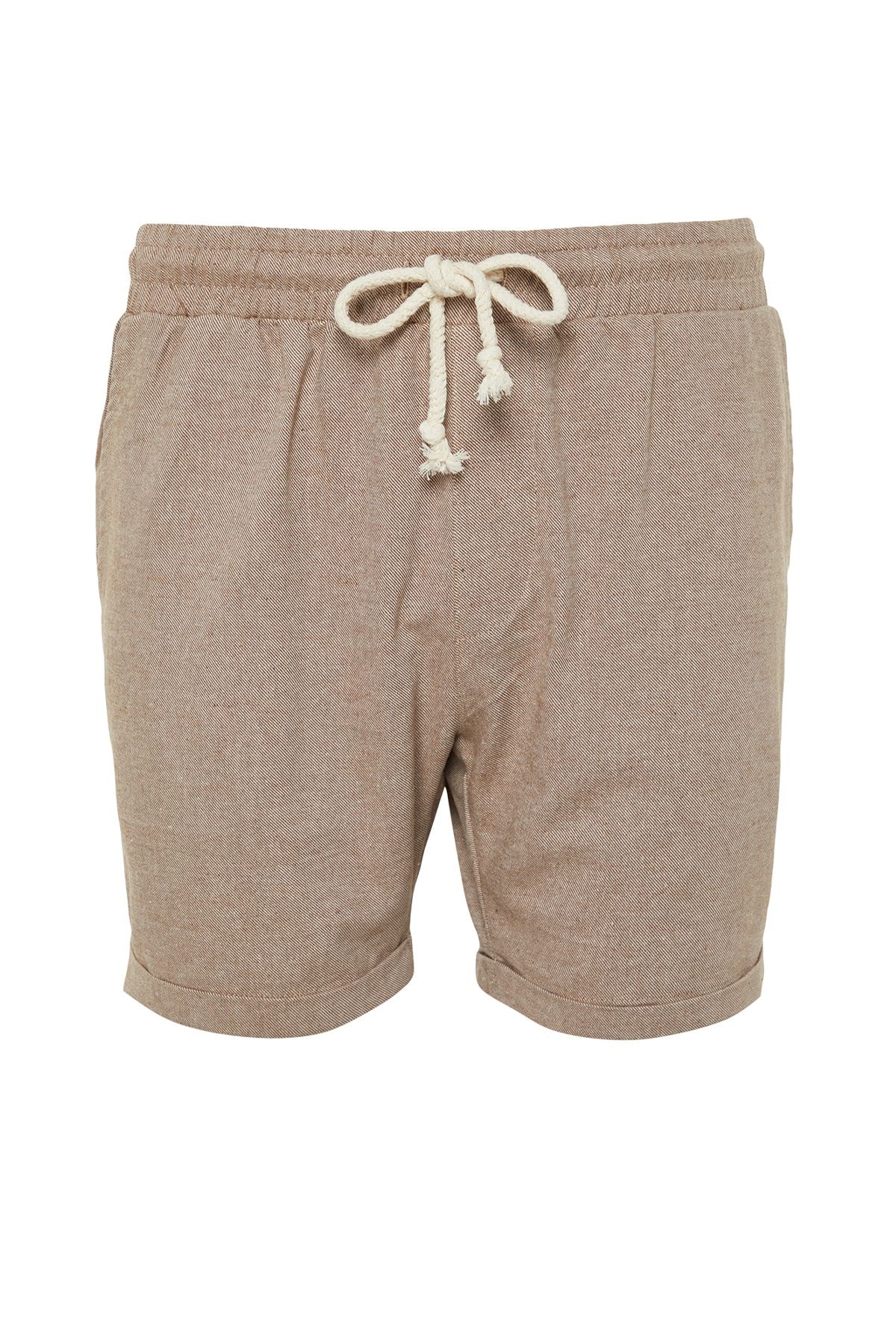 Trendyol Collection-Krátké šortky norkového střihu s elastickým pasem a bermudami Tmnss22Sr0020 8