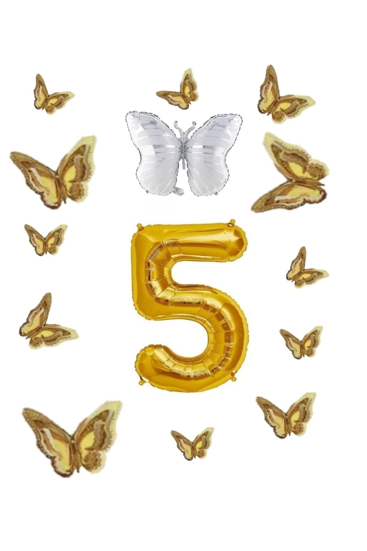Gold foil helium balloons store