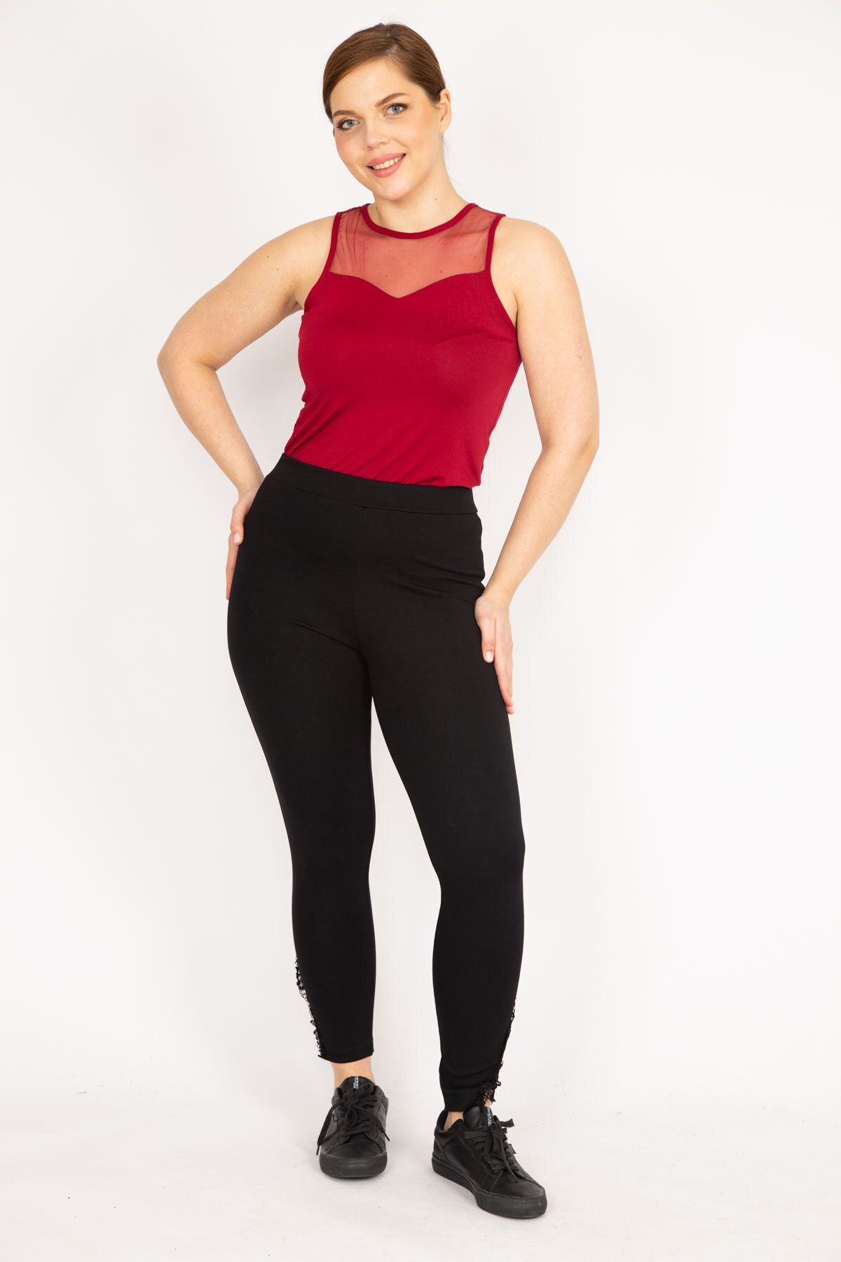 Plus size lace leggings tights cheap