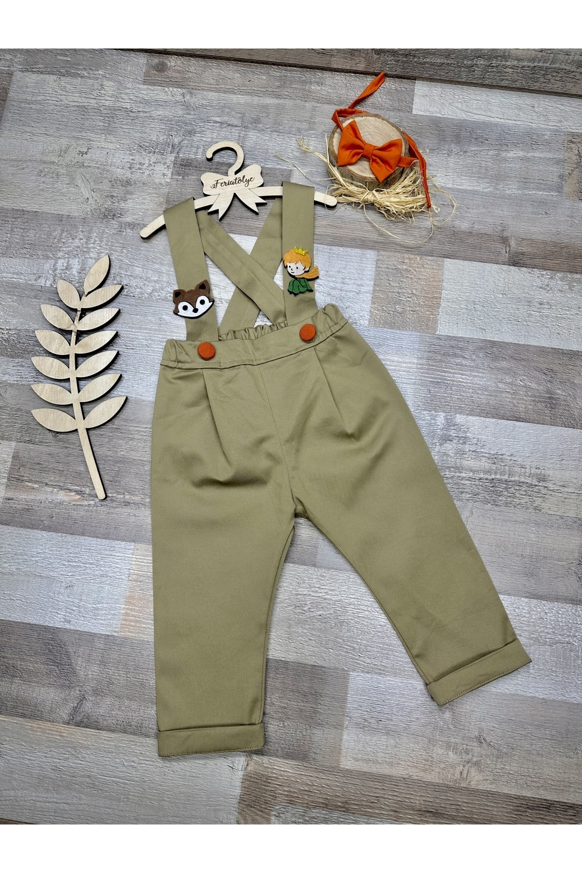 Feriatolye Küçük Prens Erkek Bebek Pantolon Salopet fotoğrafı 3 (önizleme)
