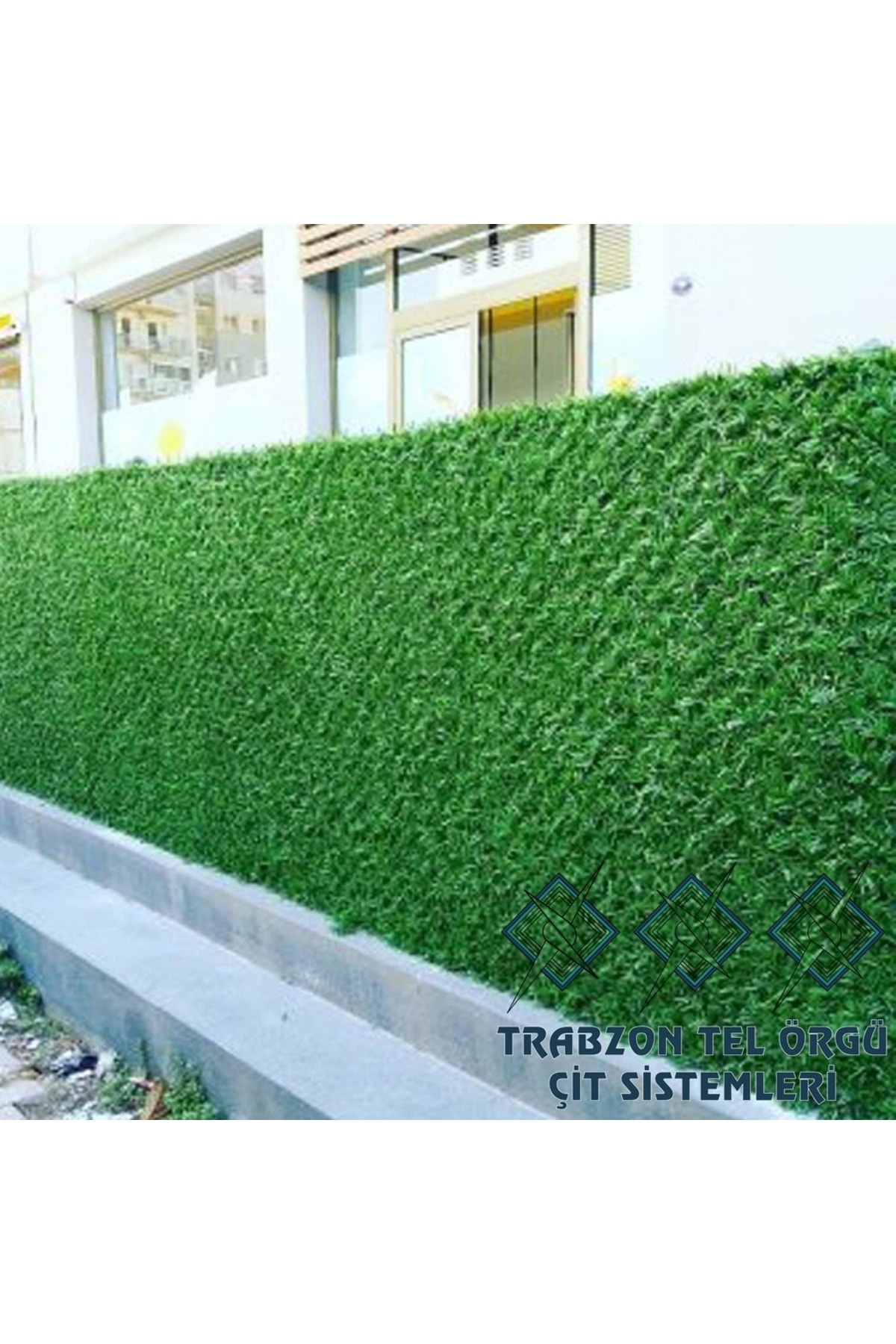 Dekoratif Çim Çit Yeşil H=050 Cm - 10 Metre 5