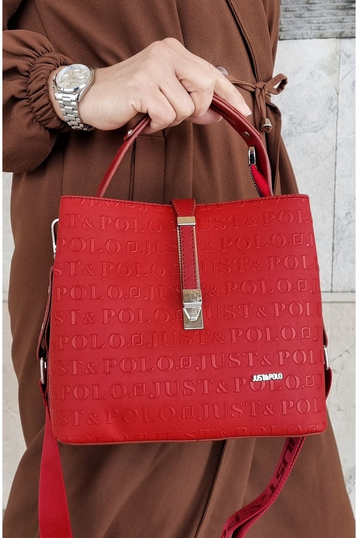 Just Polo Gift Women s Red Bag