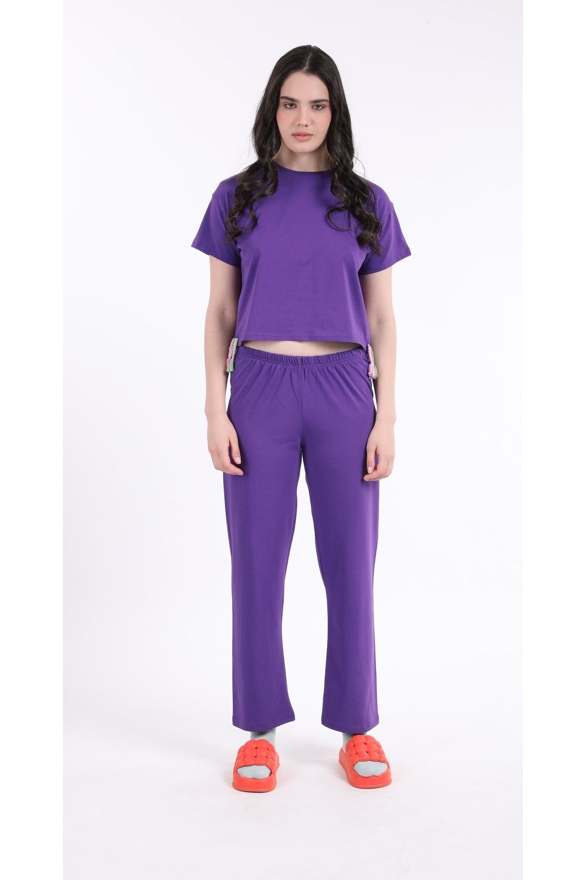 COLORDS Kadın Oversize Pijama Takımı Uzun