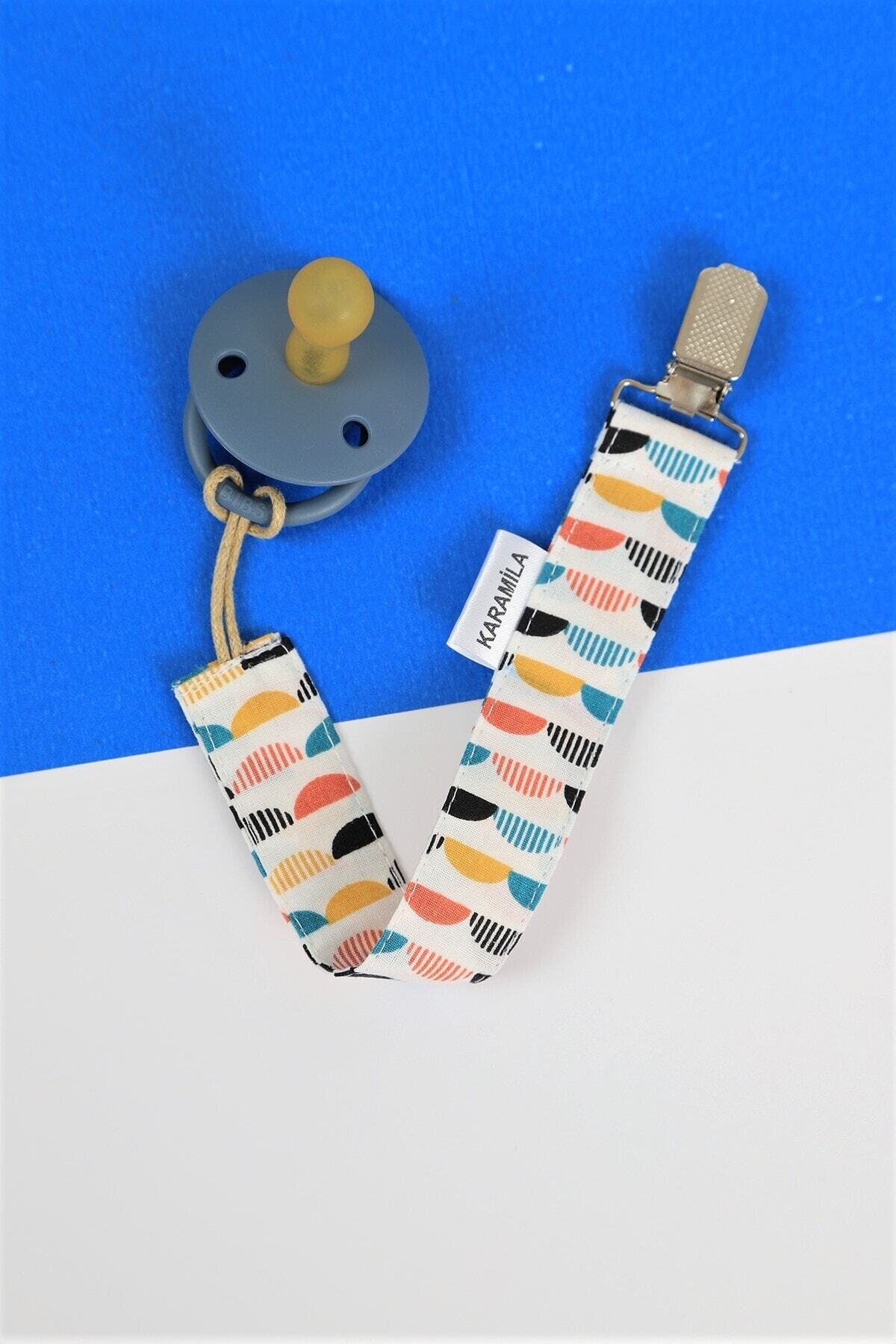 KARAMİLA 3’lü Set Bebek Emzik Askısı - Emzik Zinciri - Emzik Tutacağı fotoğrafı 3 (önizleme)