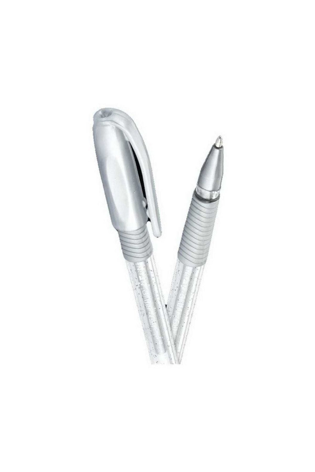 White glitter sales gel pen