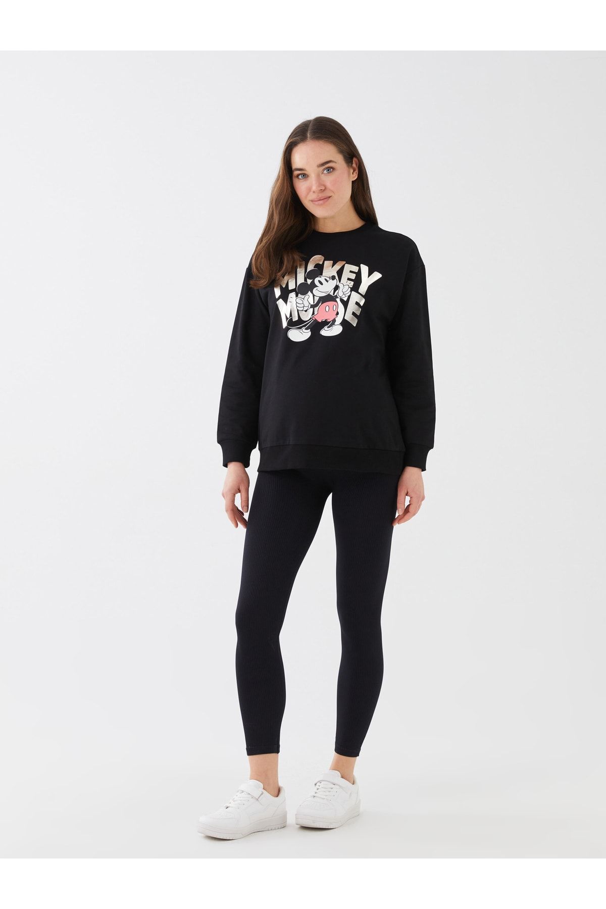 LC Waikiki Gładkie Legginsy Ciążowe Z Elastyczną Talią Kobieta - XS-S