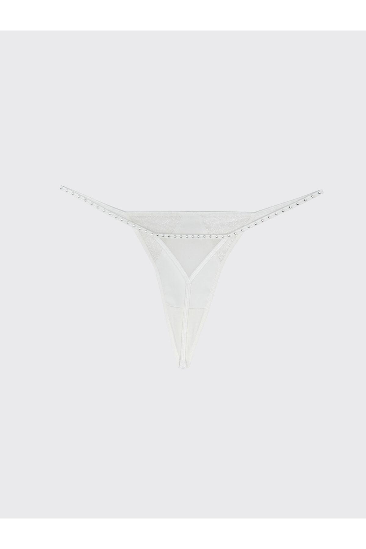 LC Waikiki-Tanga-Höschen mit Satin-Spitzendetail 2