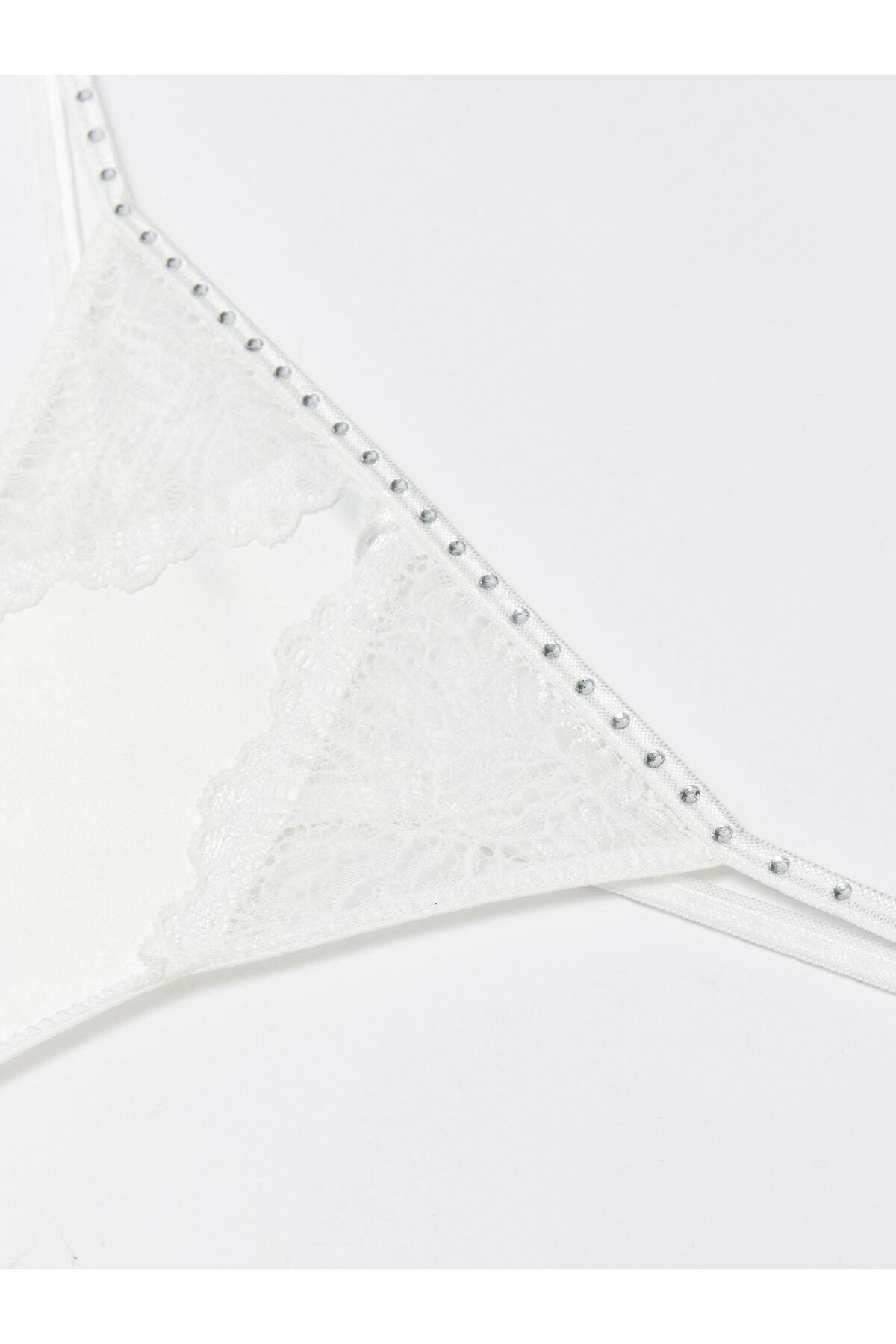 LC Waikiki-Tanga-Höschen mit Satin-Spitzendetail 3