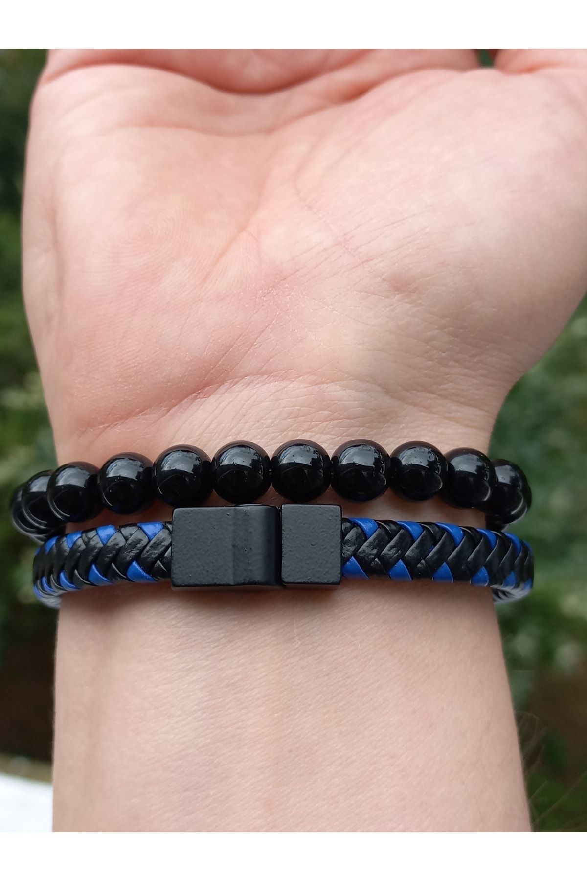 Black and blue clearance bracelet