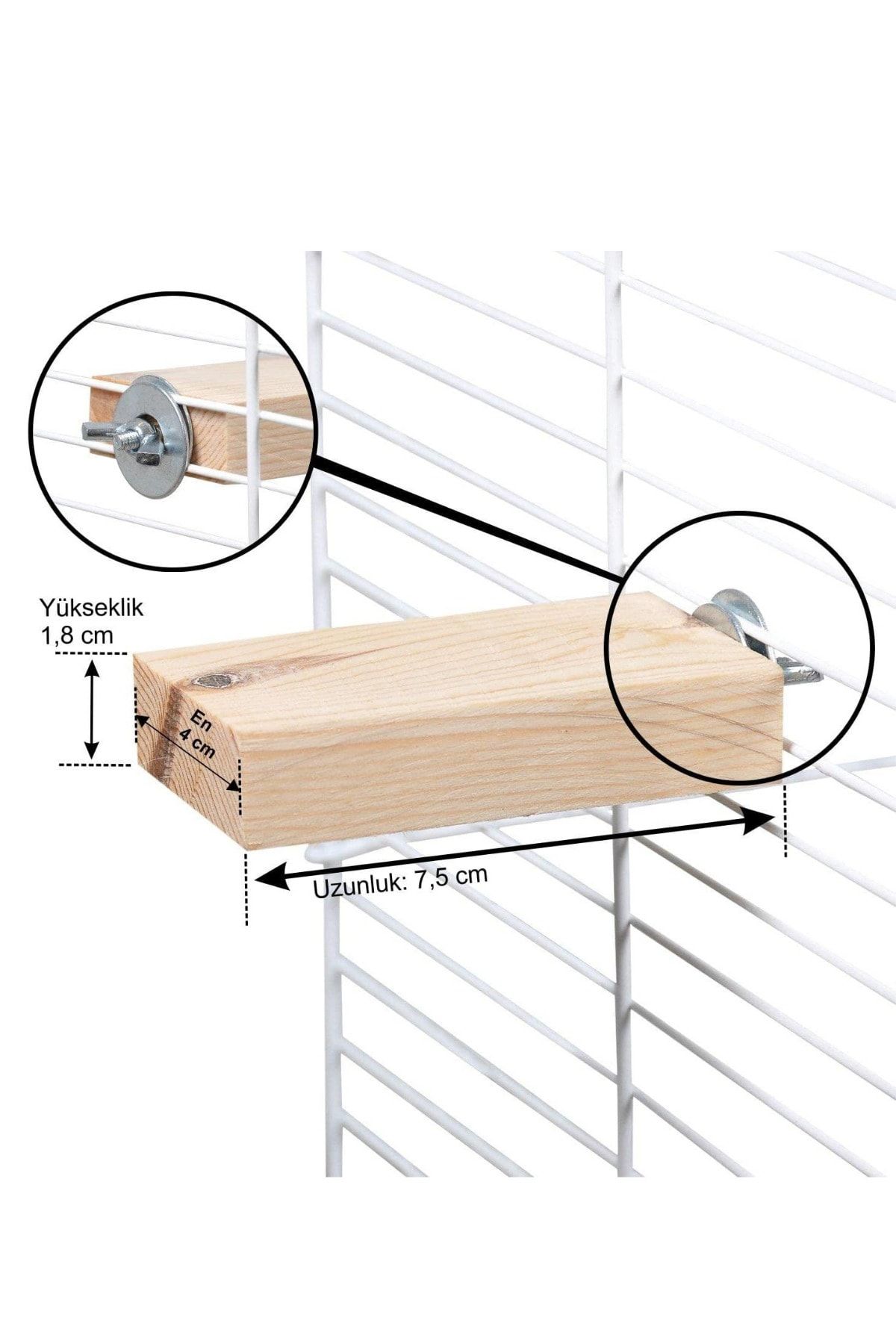 Alyones-Pine Tree Bird Perch Rectangular Length 7.5 Cm Width 4 Cm 2