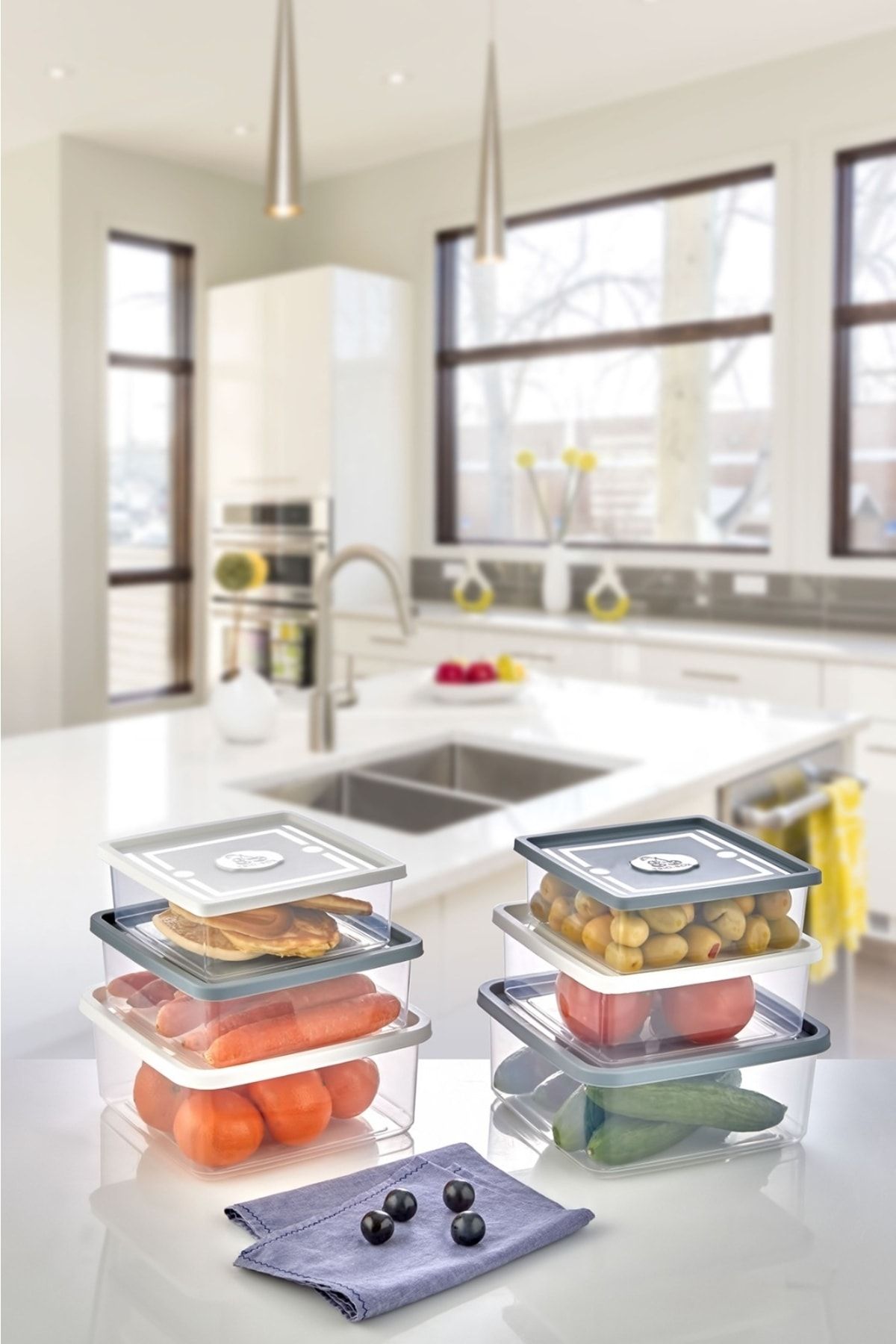 KÜÇÜK EW-Set of 3 Three Size Storage Container| Kahvaktılık 2