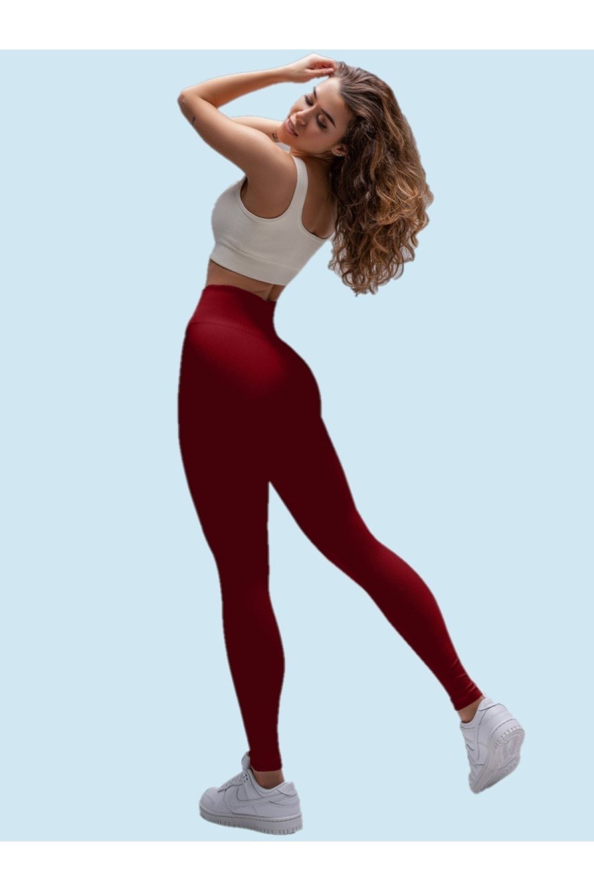 NVGTN Solid Seamless Leggings - Carmine