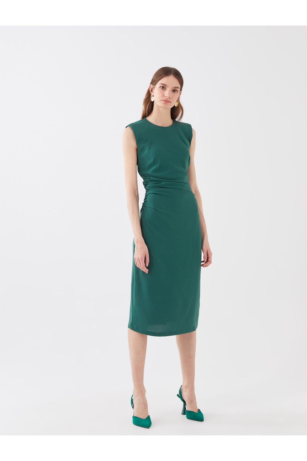LC Waikiki Kleid Orange A-Linie