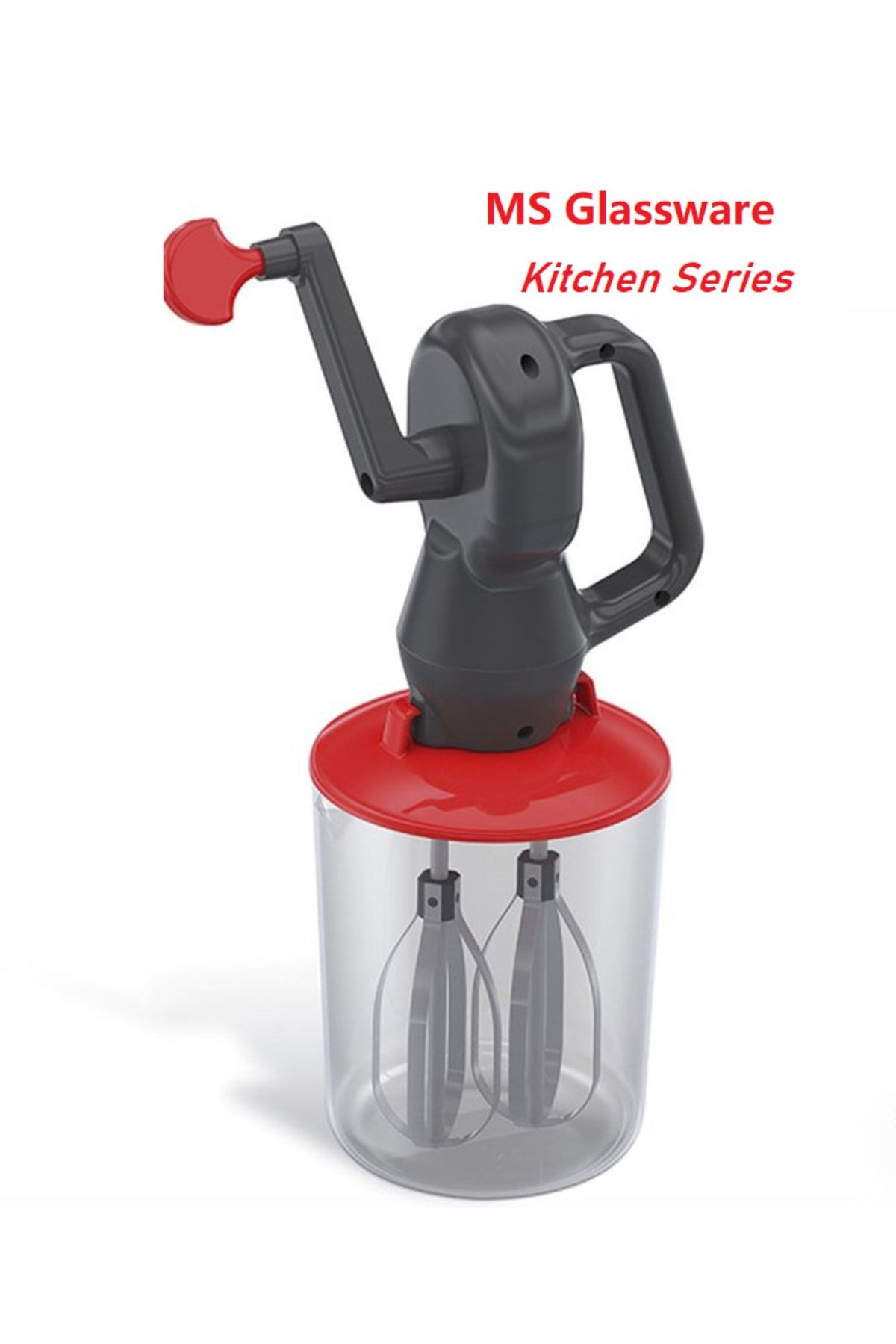MS Glassware Rotary Handle Hand Mixer Ms Kitchen Series