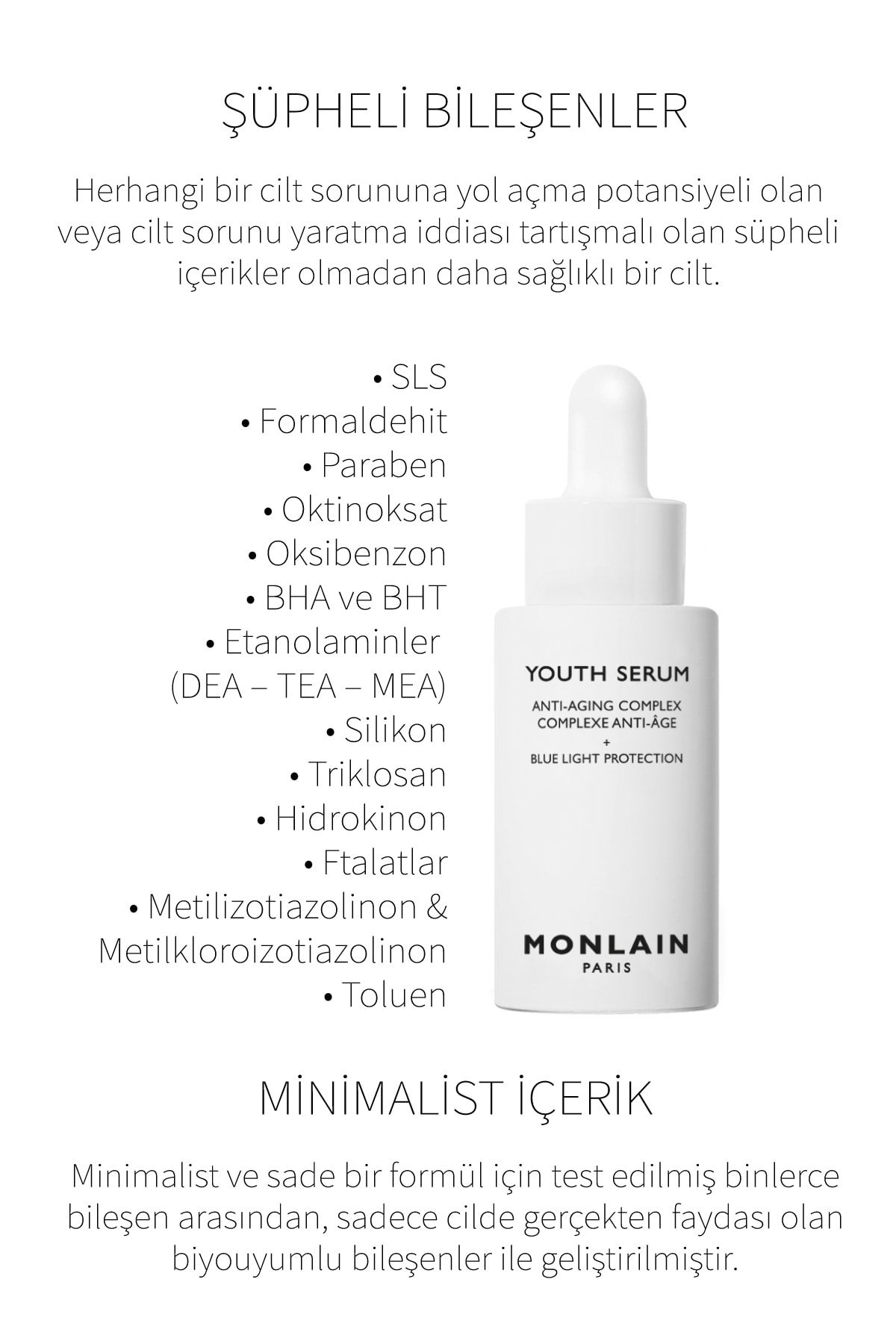 سرم پوست جوانان رتینول جایگزین BAKUCHIOL با پیری و مراقبت از ضد پلک 30 میل MONLAIN PARIS