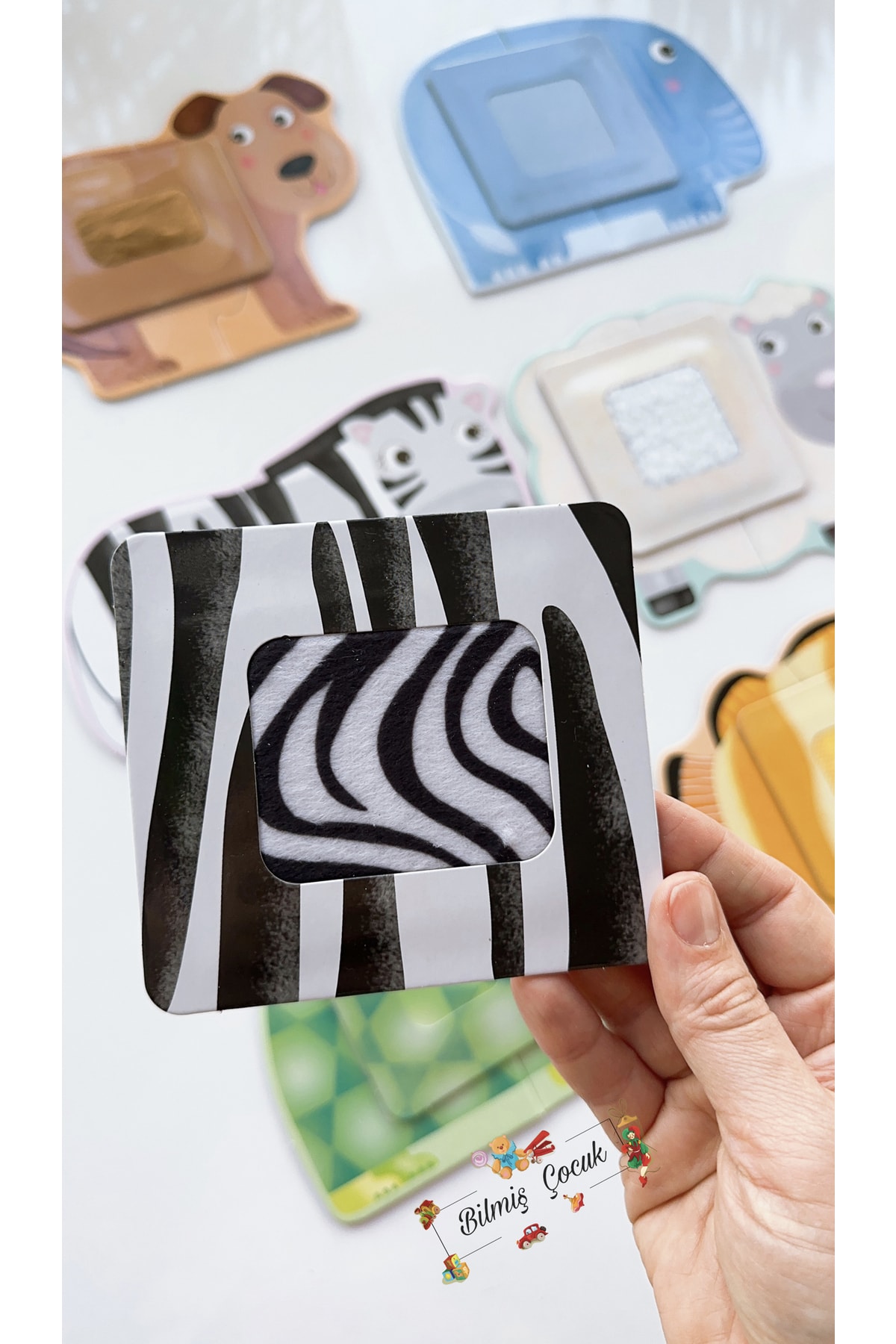 BİLMİŞ ÇOCUK Headu Tactile Montessori Puzzle Dokulu Hayvan 6 Figürlü Puzzle fotoğrafı 4 (önizleme)