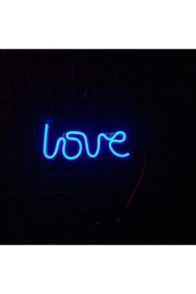 Neon Yazı - Love Led Neon Mavi BLUELOVE