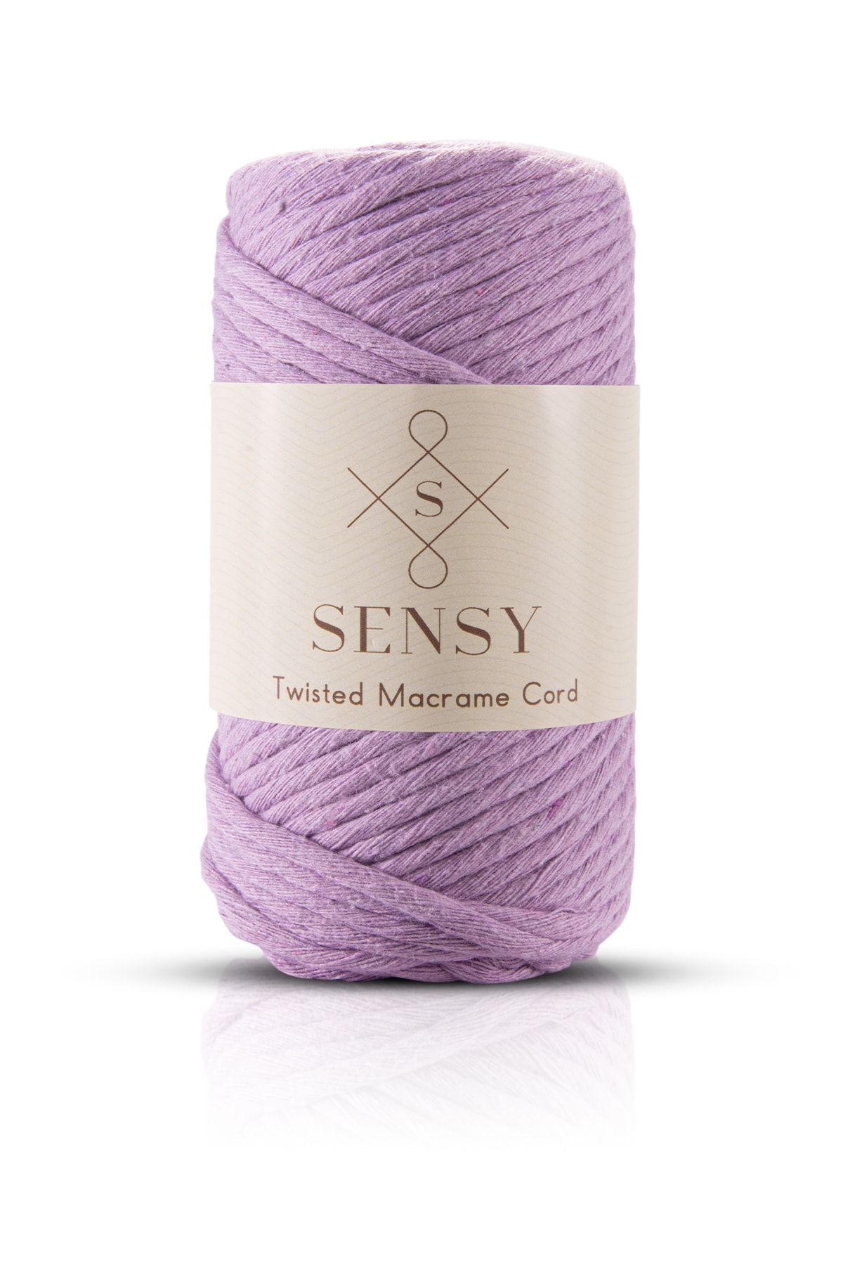 SENSY-Premium Taranan Macrame Makrame Hobby String Σετ 4 τεμαχίων εκρού - μέντα - σολομός - λιλά 5