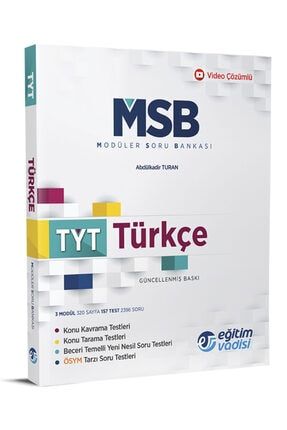 Eğitim Vadisi Tyt Türkçe Modüler Soru Bankası Video Çözümlü EV00TYTMSBT2020