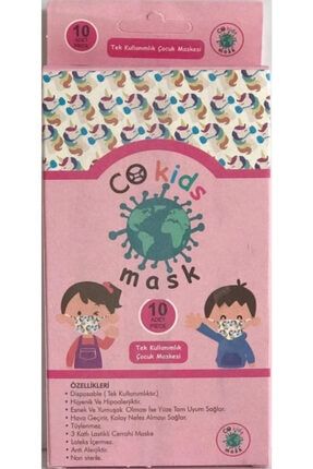 Kız Çocuk Maskesi 50'li ve Roll Antiseptik Solüsyon El Cilt Dezenfektan Sprey 100 ml 3 Kutu 609893000