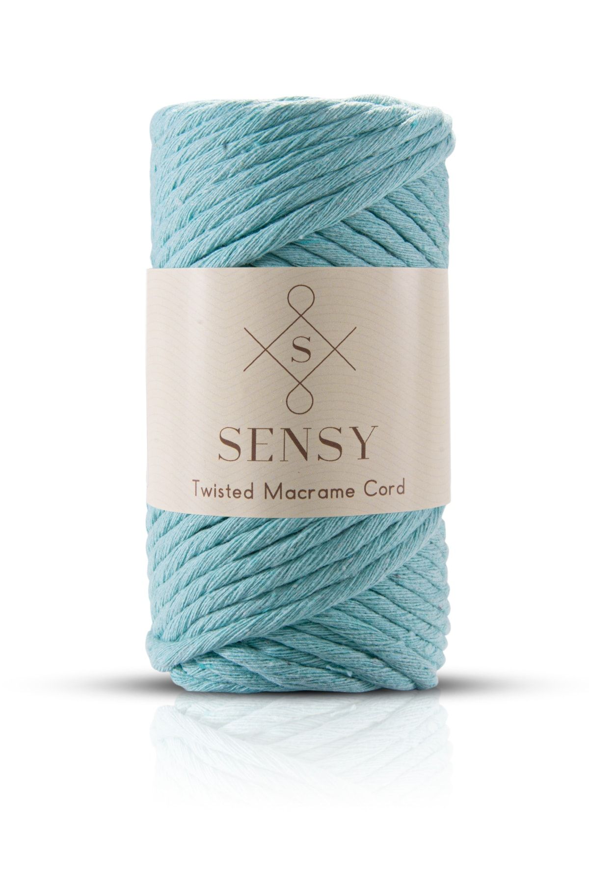 SENSY-Premium Scanned Macrame Hobby Thread Set of 4 Ecru - Mint - Salmon - Light Yellow 3