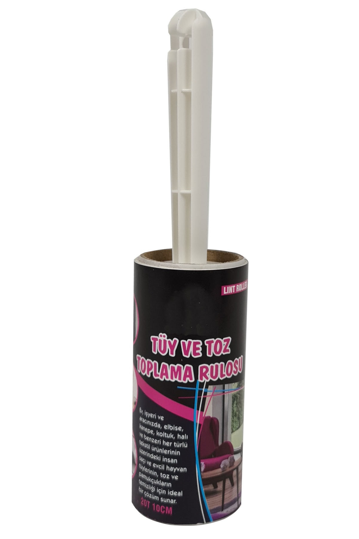 Binbirreyon-Feather Collector with Handle Feather Collection Roller 20 Sheets 10cm Da034 2