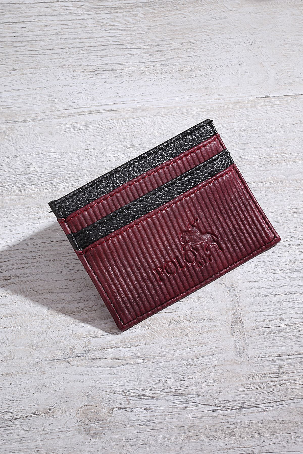 کیف پول مردانه تولدت مبارک کمربند نوشته شده با آبراه مجموعه BURGUNDY polo air