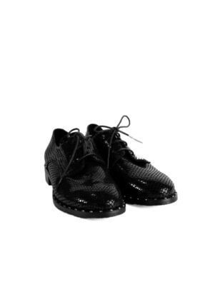 Kadın Siyah Parlak Derili Ayakkabı 2051